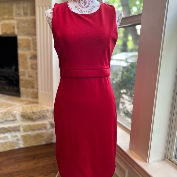 Forever 21 Red Sleeveless Knee Length Dress Size L - Picture 7 of 7